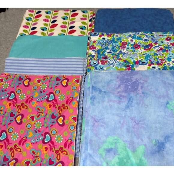 71 Precut Flannel Squares 10" & 9" - Assorted Patterns & Colors - Picture 8 of 8